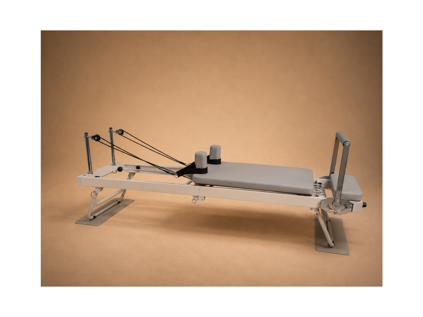 Pilates reformer maison en aluminium gris premium  | Pilatova