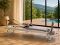 Pilates reformer maison en aluminium gris