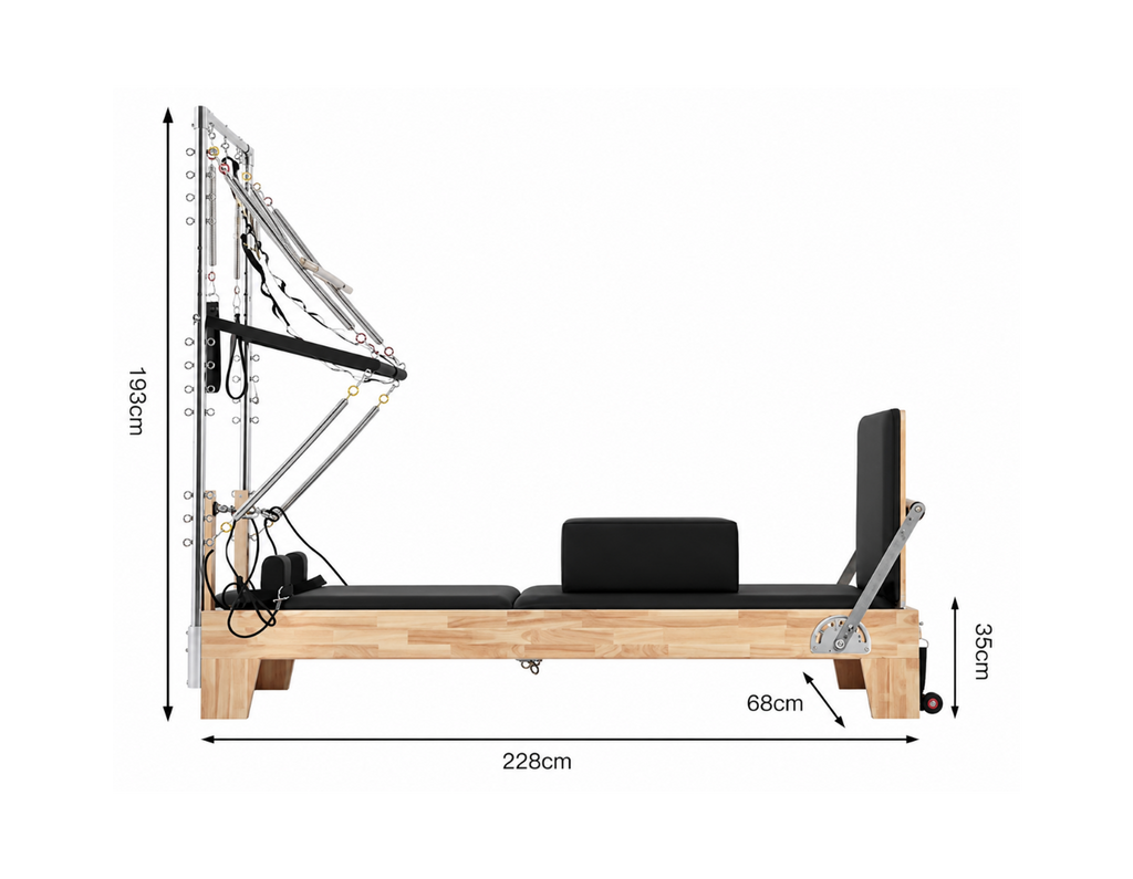 Cadillac Reformer Pilates Premium en Bois – L’Expérience Pilates Complète | Pilatova