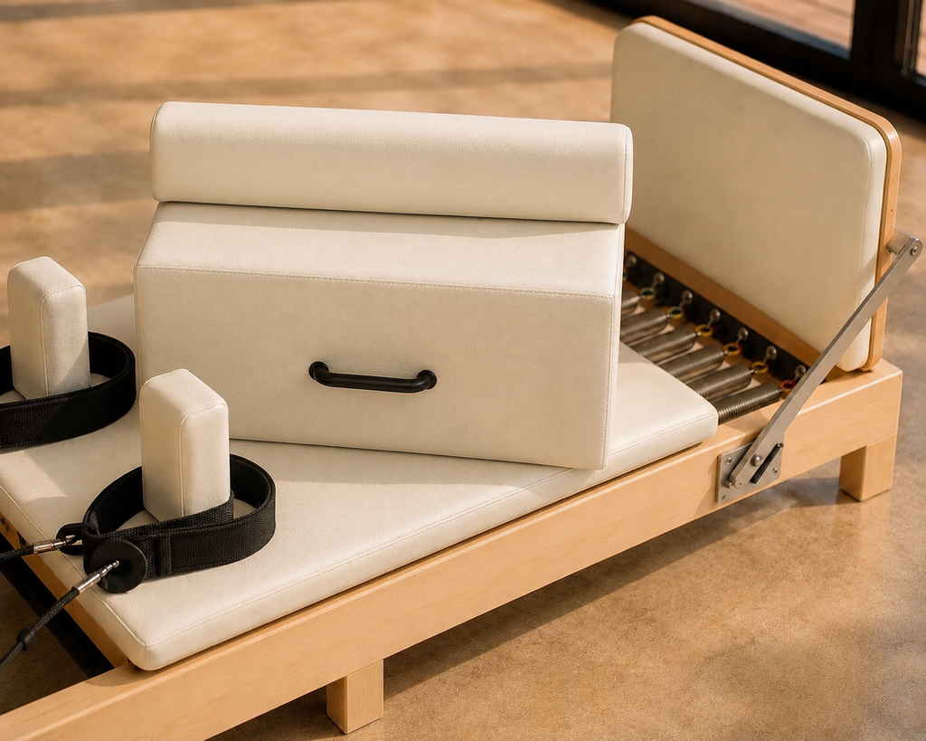 Reformer Pilates pliable Premium en Bois – Élégance, Performance et Confort | Pilatova