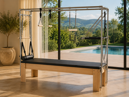 Collection Complète Pilates reformer maison pliable en bois
