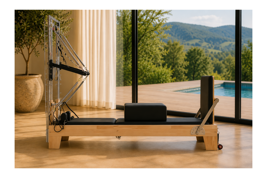 Cadillac Reformer Pilates Premium en Bois – L’Expérience Pilates Complète | Pilatova