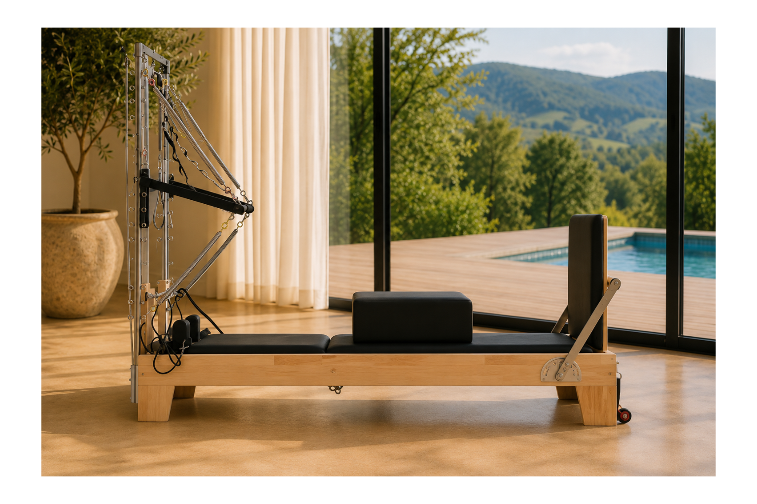 Cadillac Reformer Pilates Premium en Bois – L’Expérience Pilates Complète | Pilatova